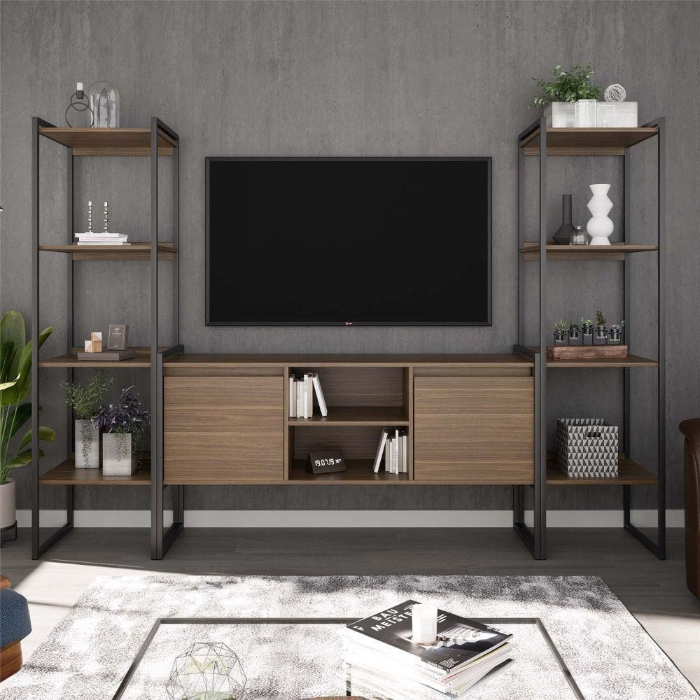 Rack Com Estante 2 Portas Manila Affara