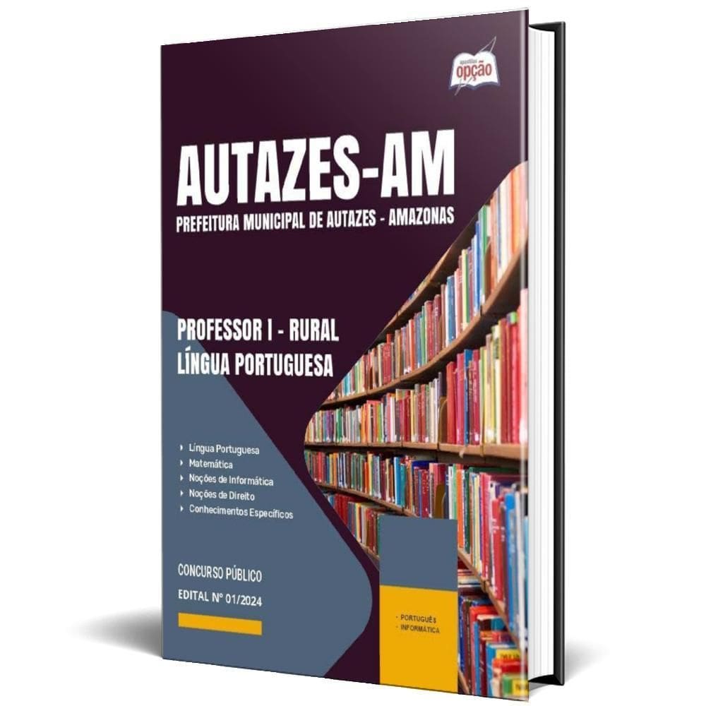 Apostila Prefeitura Autazes Am 2024 Professor I Rural Língua