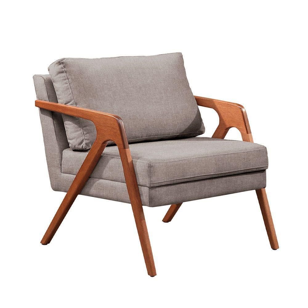 Conjunto 2 Poltronas Mona Castellar Móbile Cinza