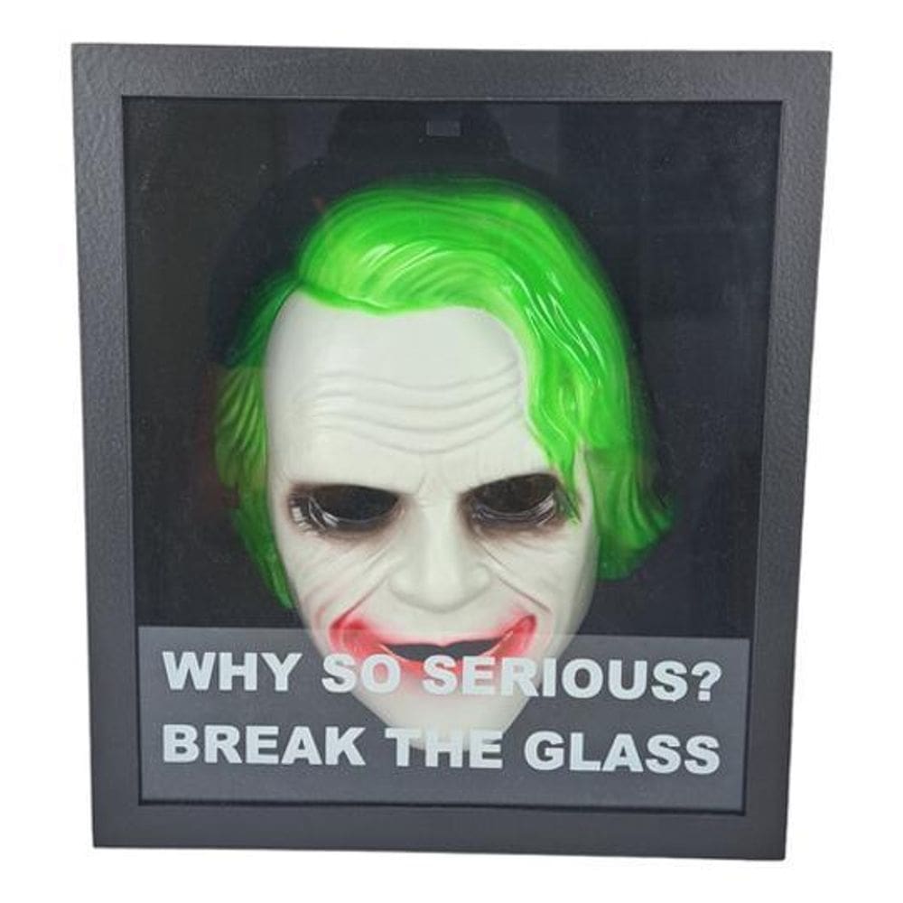 Quadro Geek De Parede Coringa Batman Nostalgia Enfeite