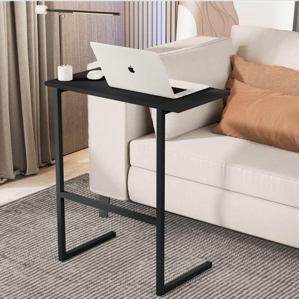 Mesa Para Notebook Pés De Ferro Asia Preto Preto