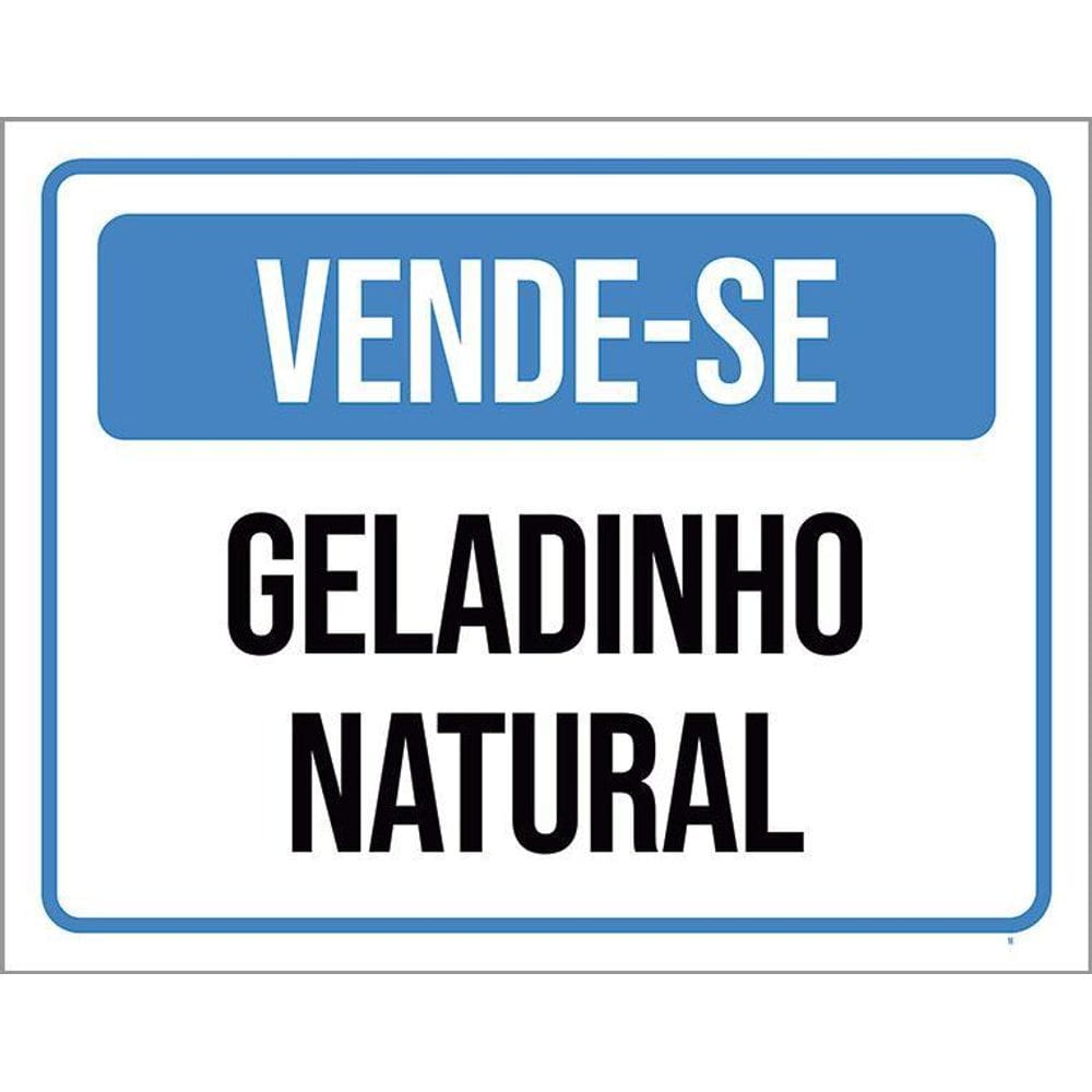 Placa Vende-Se Geladinho Natural 36X46