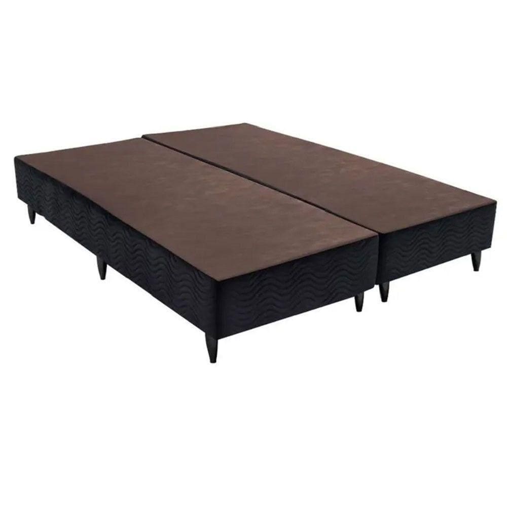 Base Box Queen Camurça 158x198x23cm Ortobom Preto