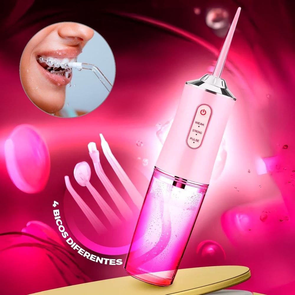 Aparelho Bucal Elétrico Jato Potente Para Limpeza Dental