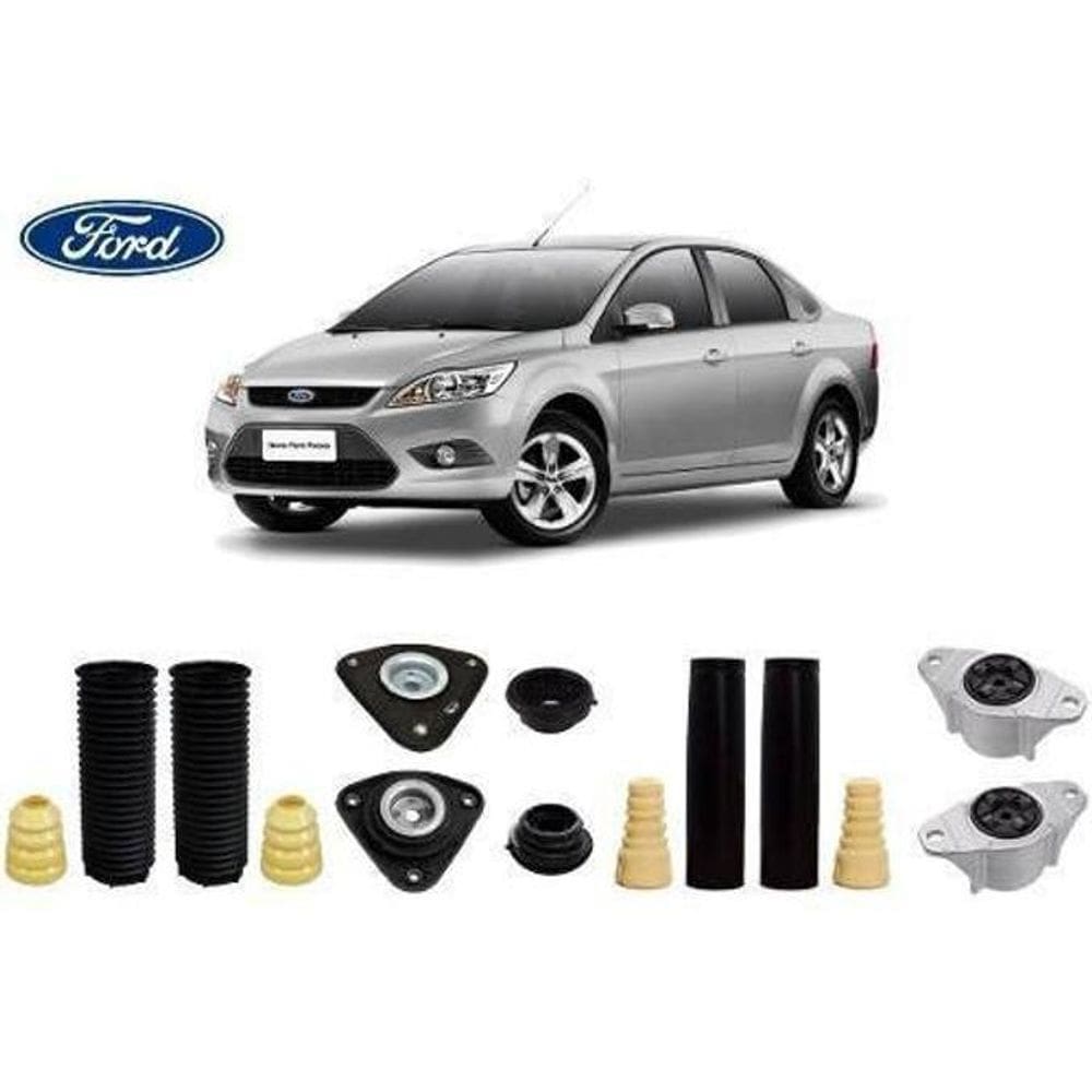 4 Coxim Batente Coifa Dianteiro Traseiro Focus Sedan 2008 2009 2010