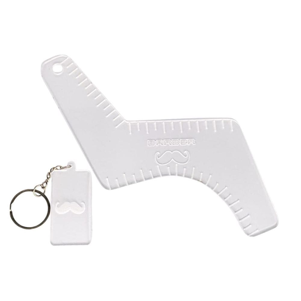 Pente Acrílico Modelador Barba Bigode Boomerang Transparente