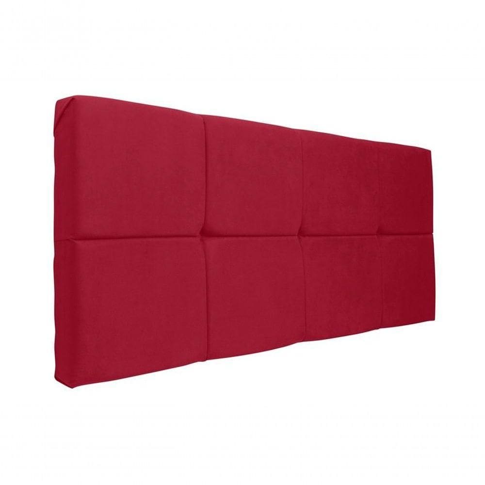 Painel Cabeceira Casal 1,40cm Vermelho