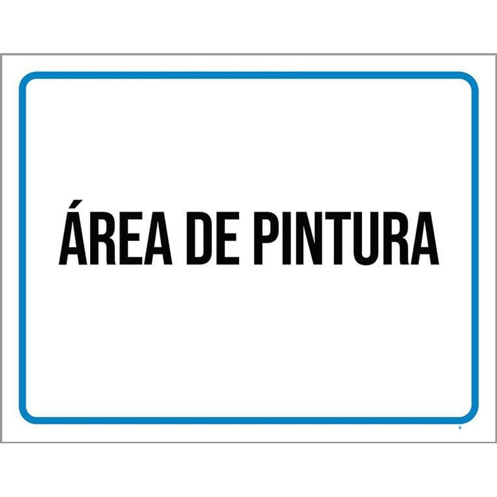 Placa Ambiente - Área De Pintura 36X46