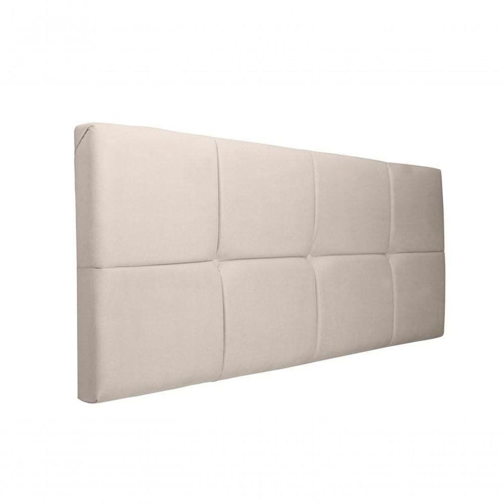 Painel Cabeceira Casal 1,40cm Bege