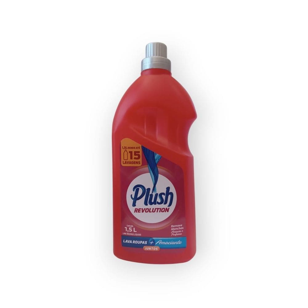 Lava Roupas Liquido + Amaciante Plush Revolution 1,5Lts