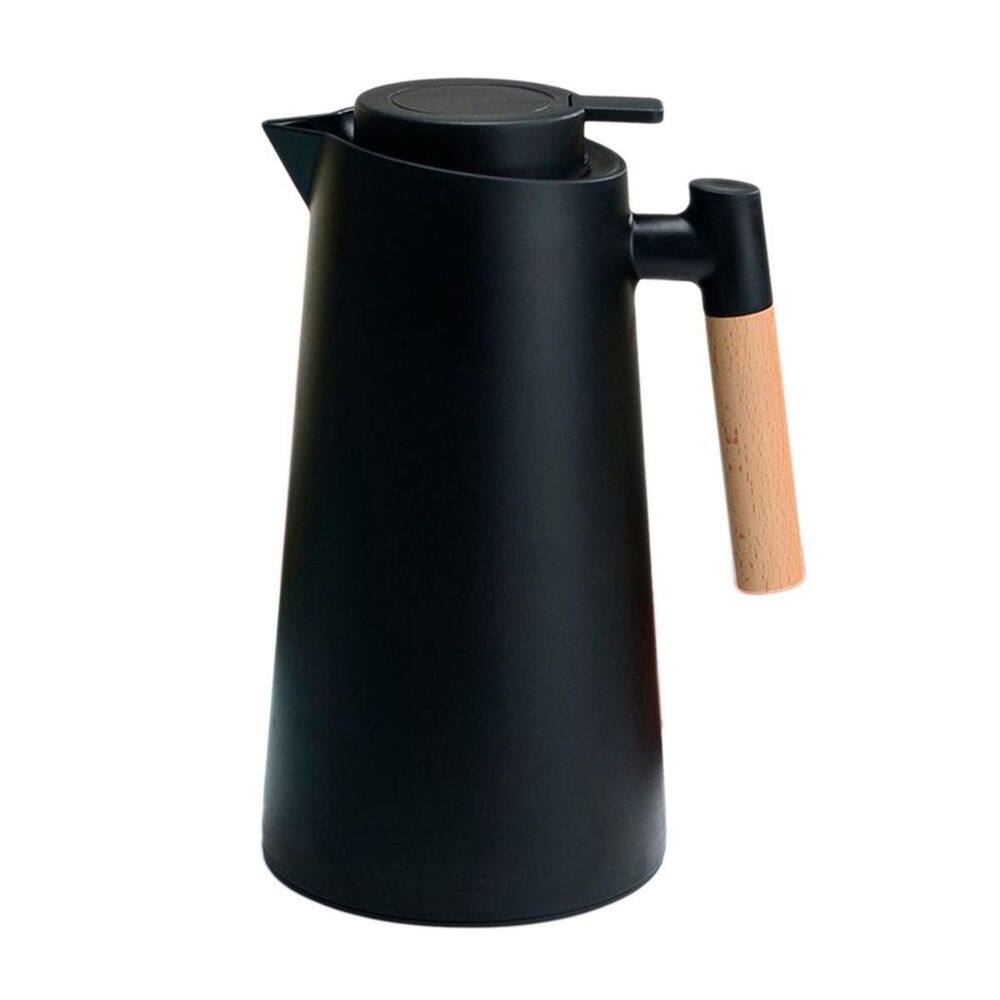Garrafa Térmica Com Led Preta Ideal Manter O Café Quente 1L