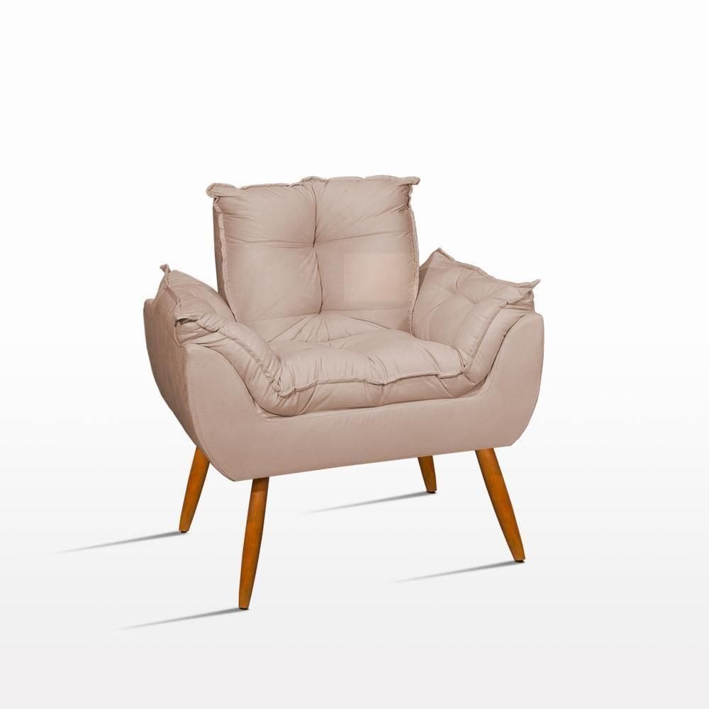 Cadeira Decorativa Para Quarto Balaqui Decor Bege