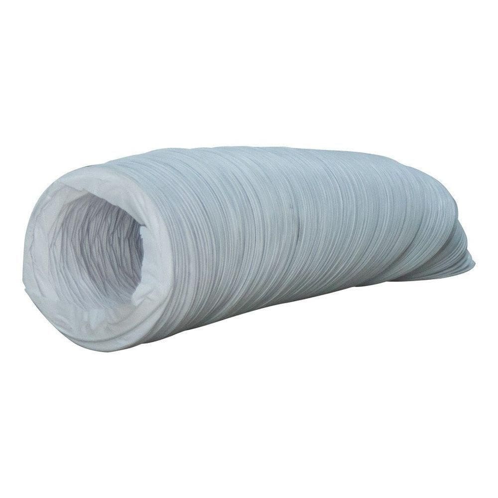 Duto Flexível Pvc Branco 5`` 120mm X 3 Metros