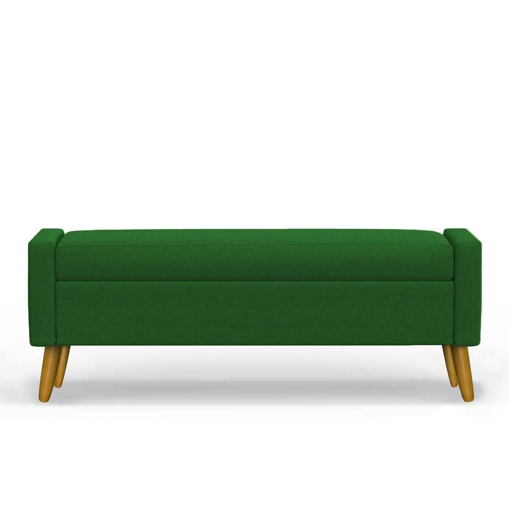 Recamier Bau Londres 1,40m Suede Verde - Clique Decor