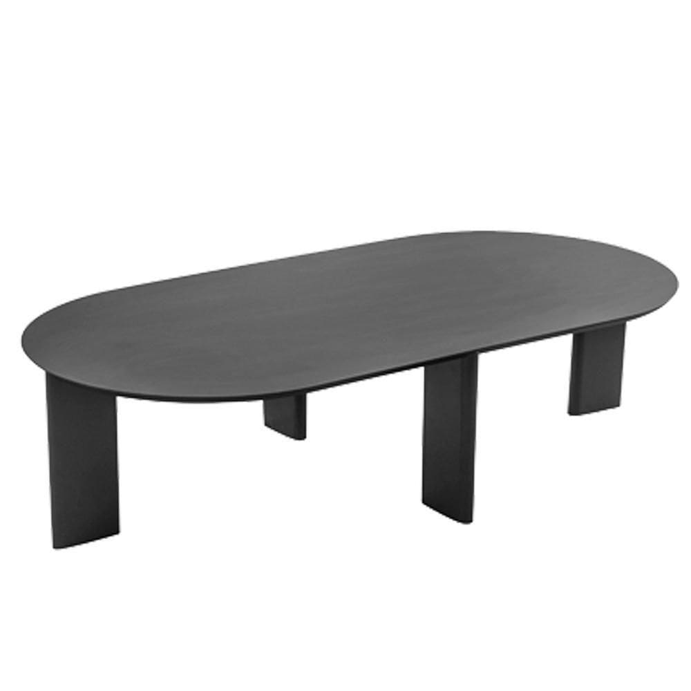 Mesa De Centro Chanfrada Pe Madeira Nero Preto 28017 Artesano Nero Preto
