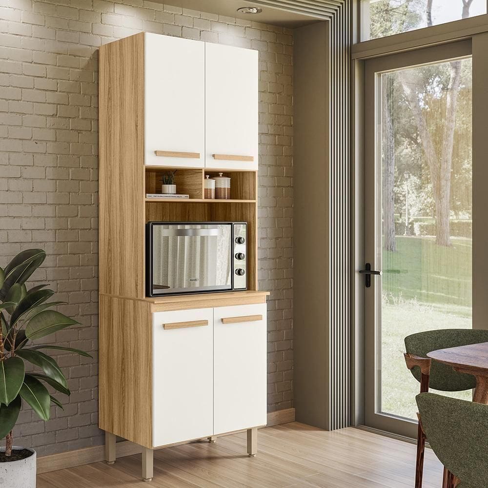 Paneleiro Duplo Intenza Com 4 Portas Freijo/off White