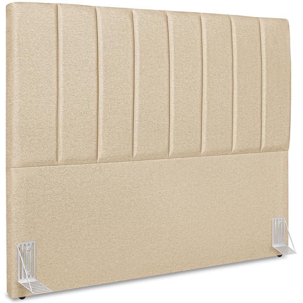 Cabeceira Casal 140cm Allia Linho Bege Rm Bege