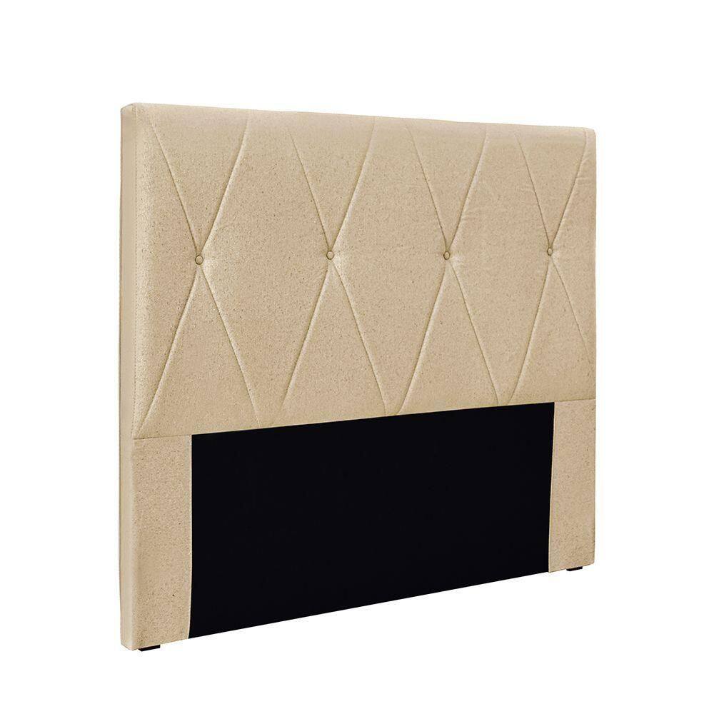 Cabeceira Cama Box Casal 140 Cm Aquilla Linho S04 Cor Dourado