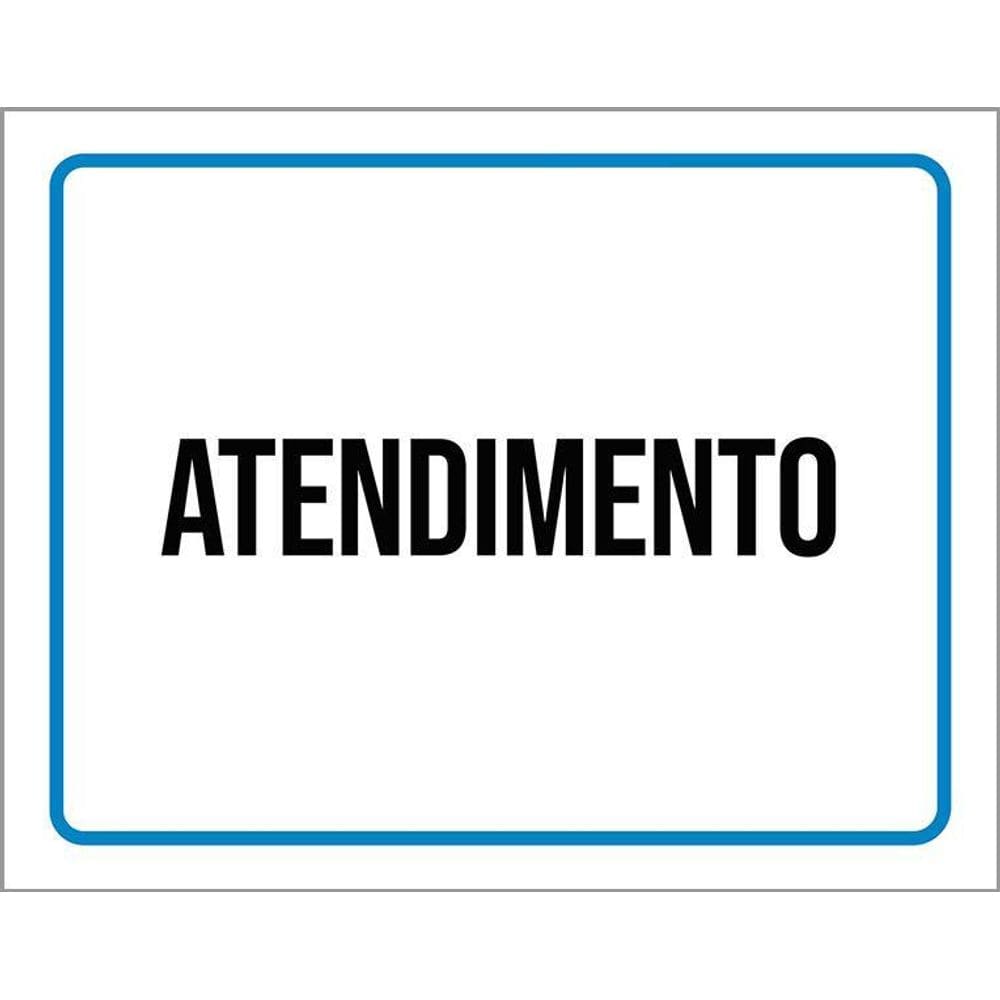 Kit 3 Placas Ambiente Sinalização Setor Atendimento