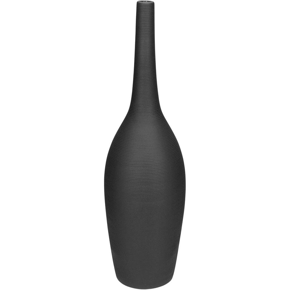 VASO DECORATIVO ENFEITE CASA APARADOR GARRAFA HOME&CO CERÂMICA 42x12x12cm MARROM