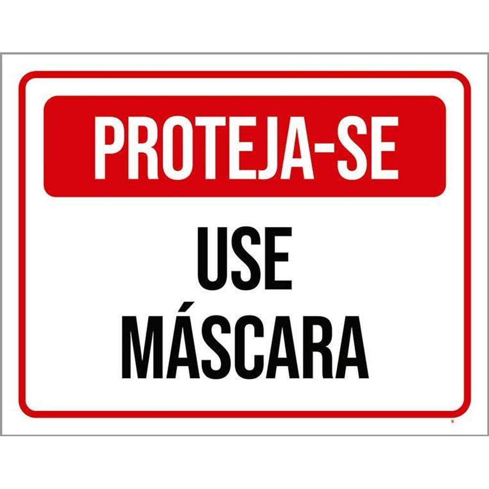 Placa Proteja-Se Use Máscara 36X46