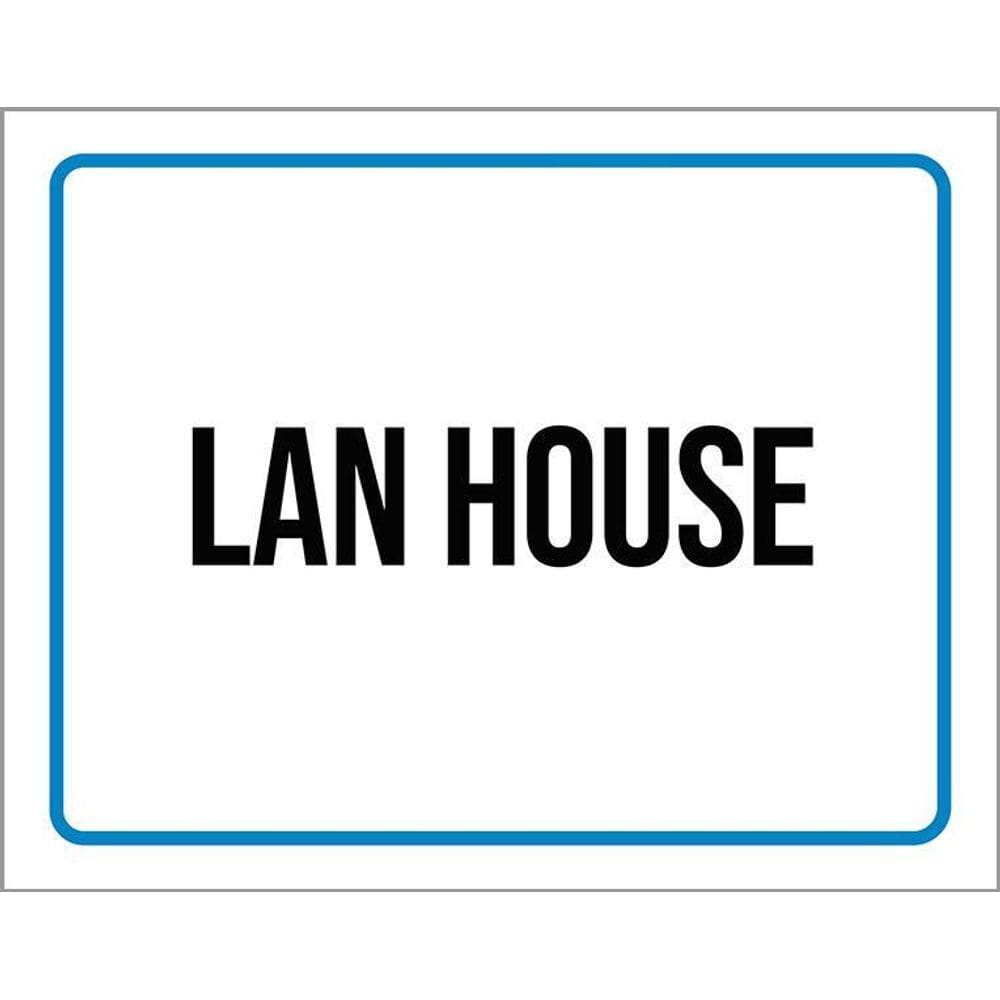Kit 3 Placas Sinalização Ambiente Lan House