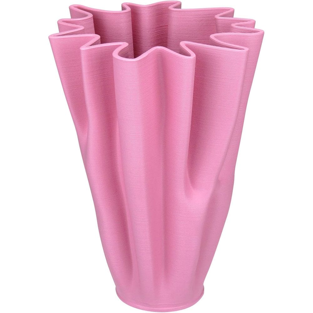 VASO DECORATIVO ENFEITE CASA 3D HOME&CO CERÂMICA 25x18x18cm ROSA