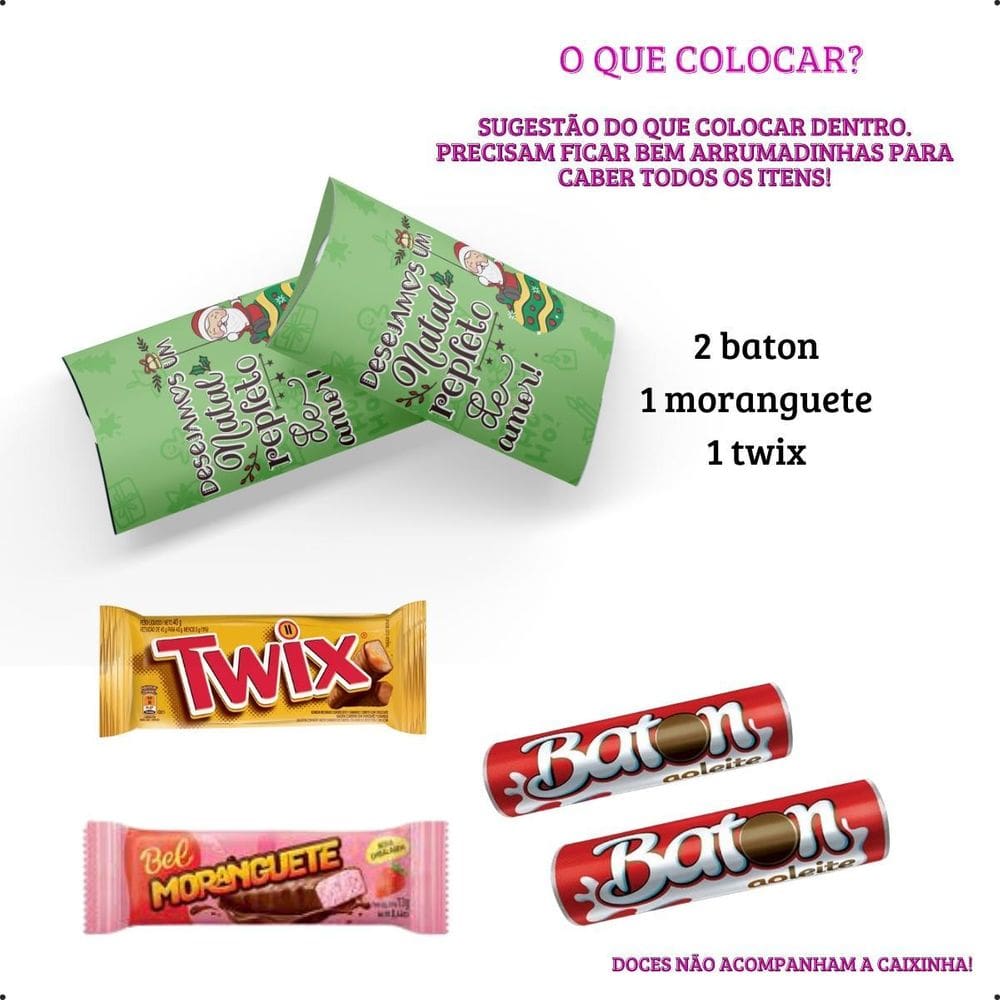 20 Lembrancinhas Natal Caixinhas Papai Noel Mimo Cliente