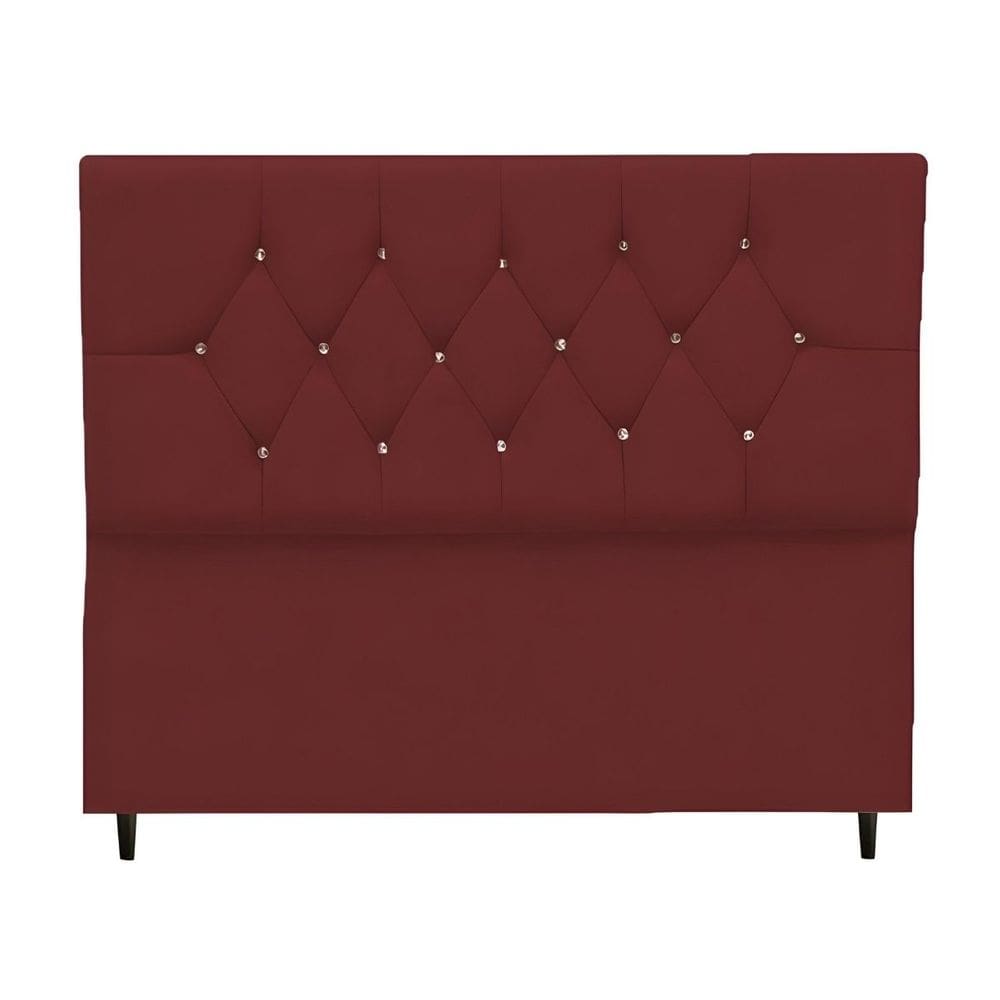 Cabeceira Estofada Cama Box Solteirão 100 cm Suede Nina