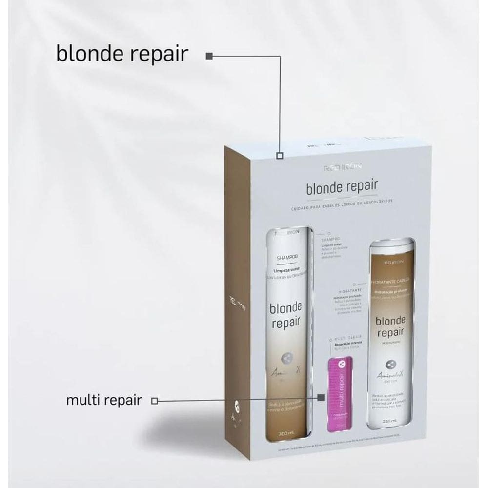 Red Iron Caixa Kit Blonde Repair 2+1