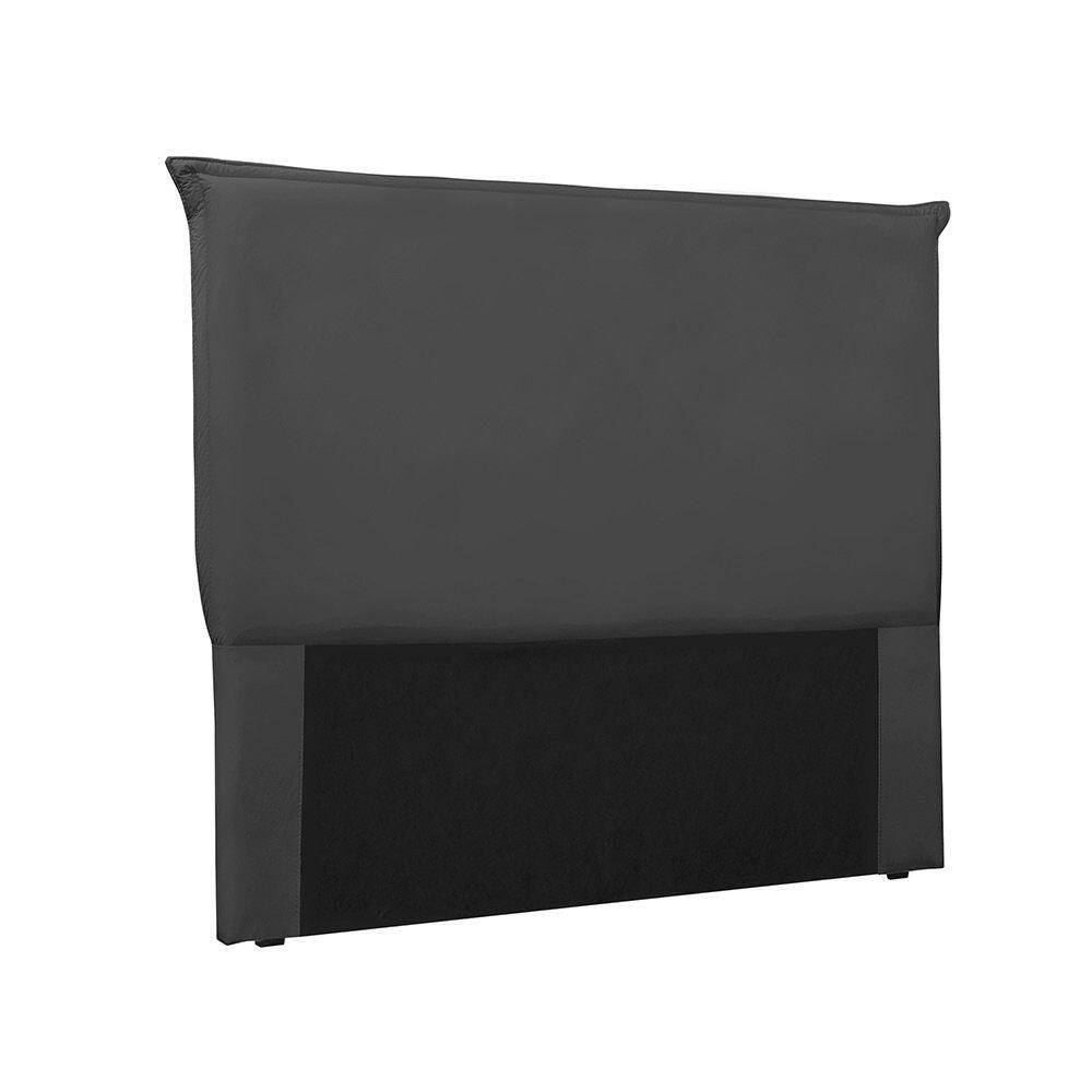 Cabeceira Cama Box Queen 160 Cm Garden Veludo S04 Cor Preto