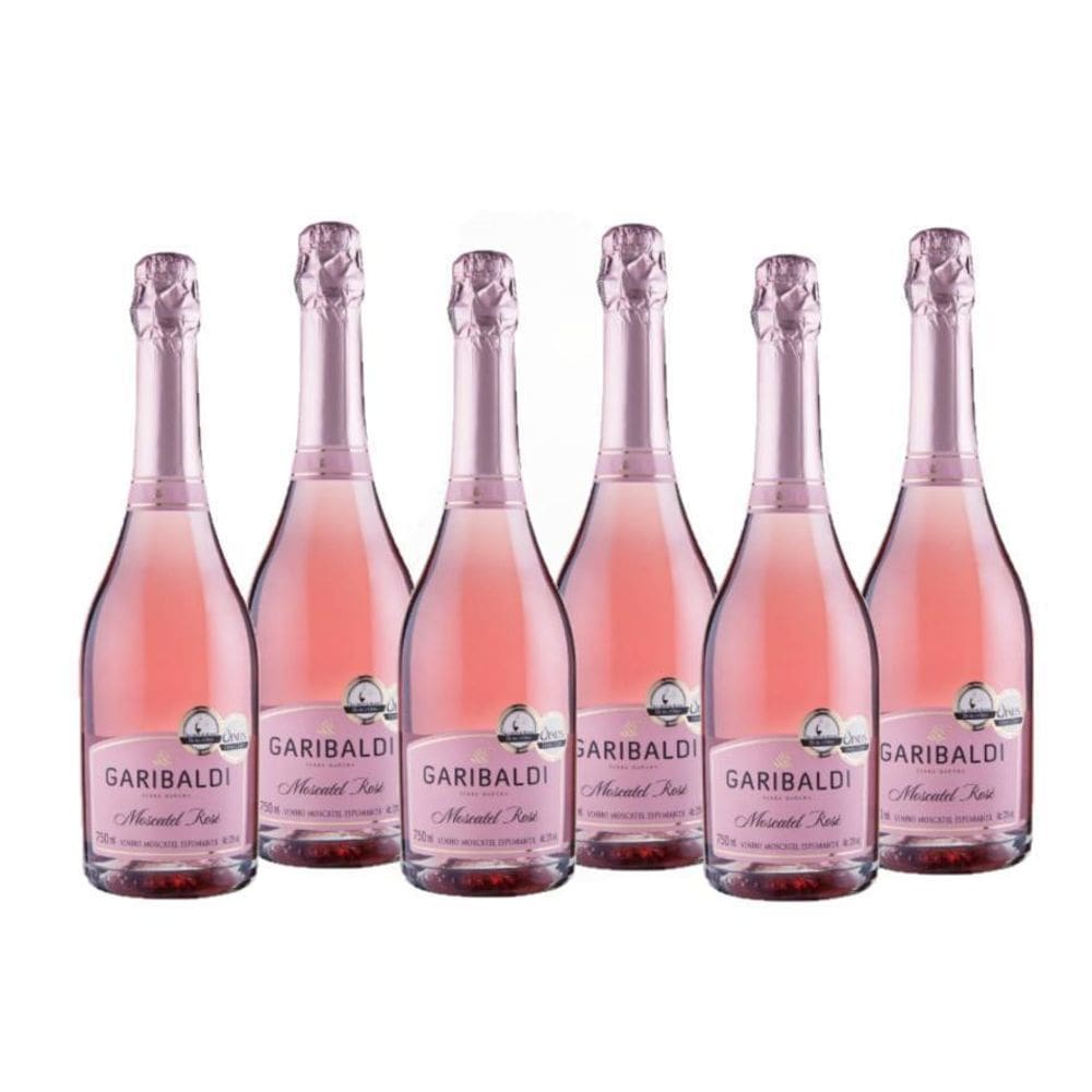 Espumante Moscatel Rosé Garibaldi - Kit 6 X 750Ml
