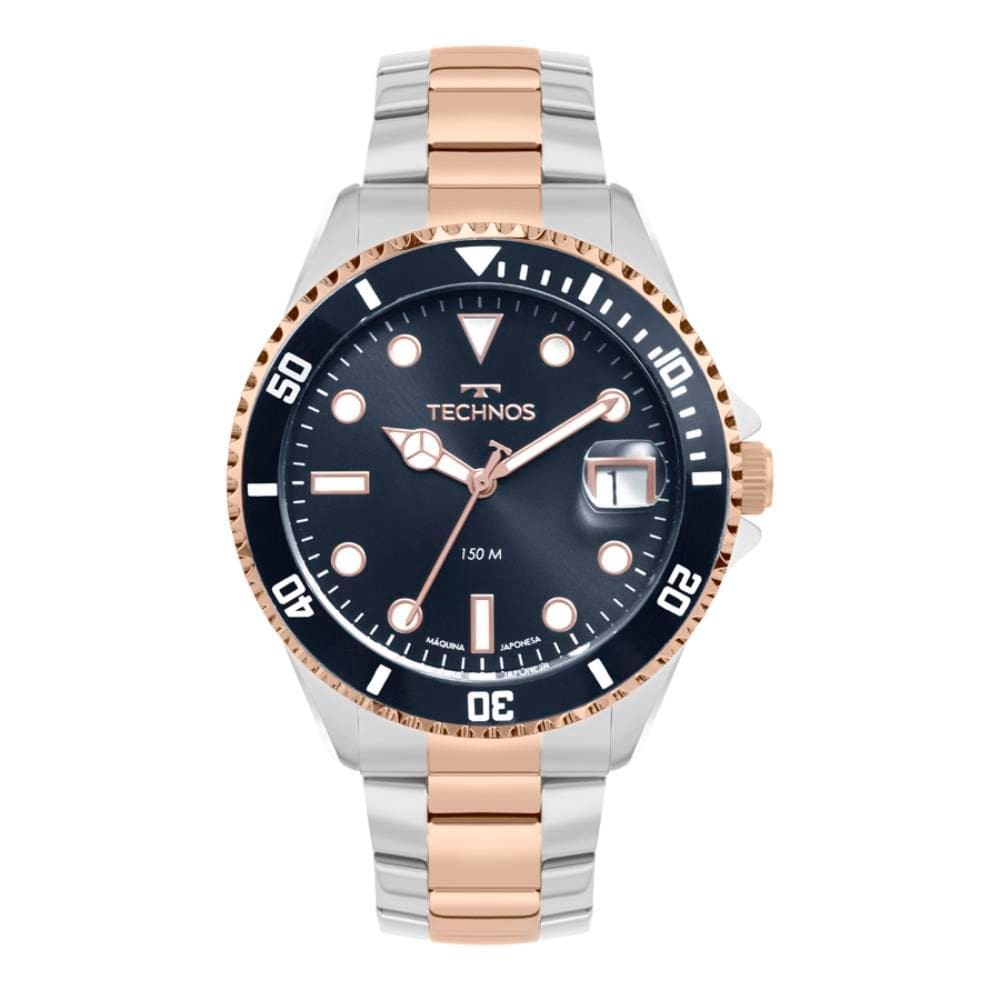 Relógio Technos Masculino Ref: 2415ea/1a Acqua Diver Bicolor