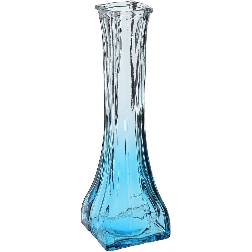 VASO DECORATIVO ENFEITE CASA FLOREIRO HOME&CO VIDRO 20x6x6cm AZUL