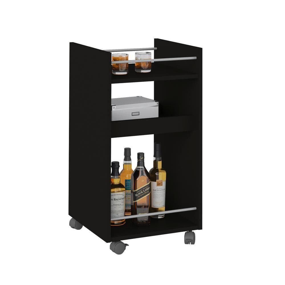 Carrinho Bar Brito Preto Artely Preto