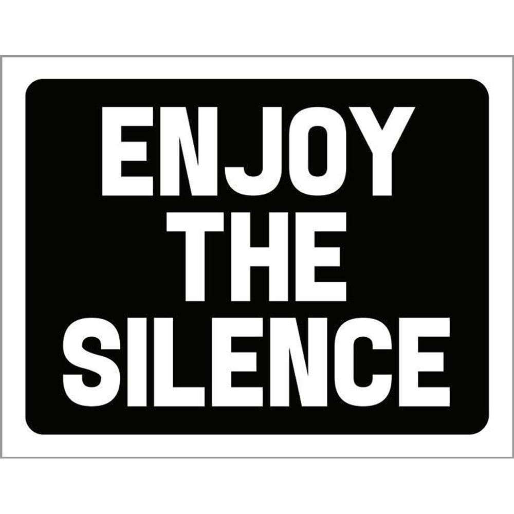 Placa Decorativa - Enjoey The Silence 36X46