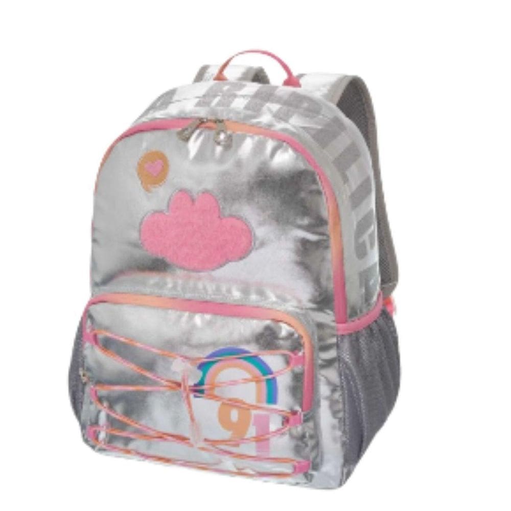 Mochila Costas G Lov It Glimmer Lilica Ripilica Prata