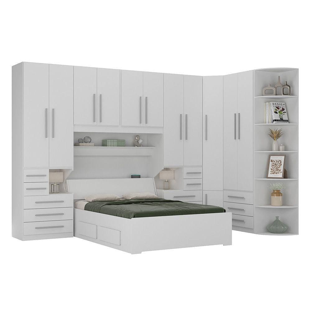 Dormitório Queen Size Completo 1344 Branco