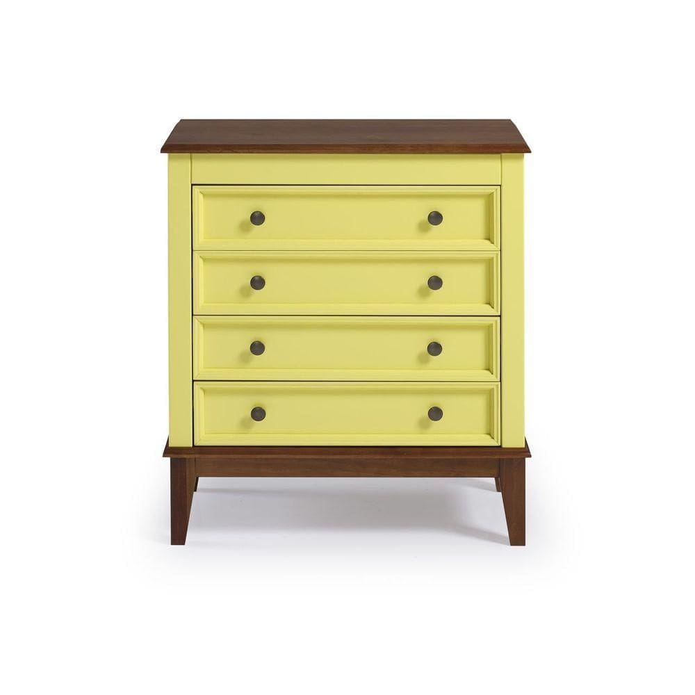 Cômoda 4 Gavetas - Amarelo Lemon Amarelo Lemon