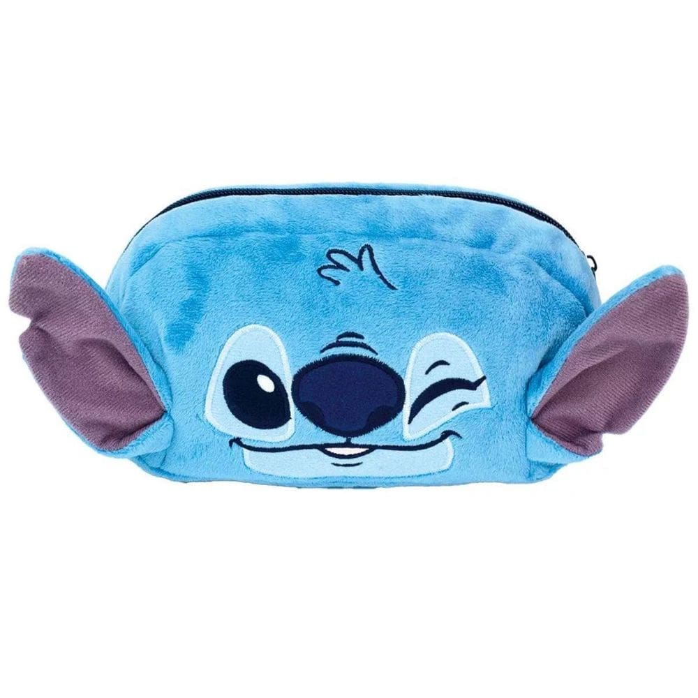 Estojo Escolar Fluffy Pelúcia Stitch Com Ziper - 4778 - Dac
