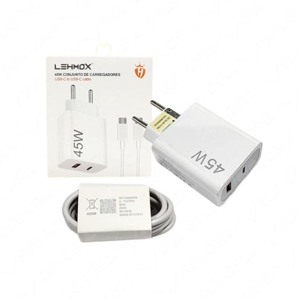Carregador Fonte Tomada Turbo Power Usb-C X Tipo C 45W 6A