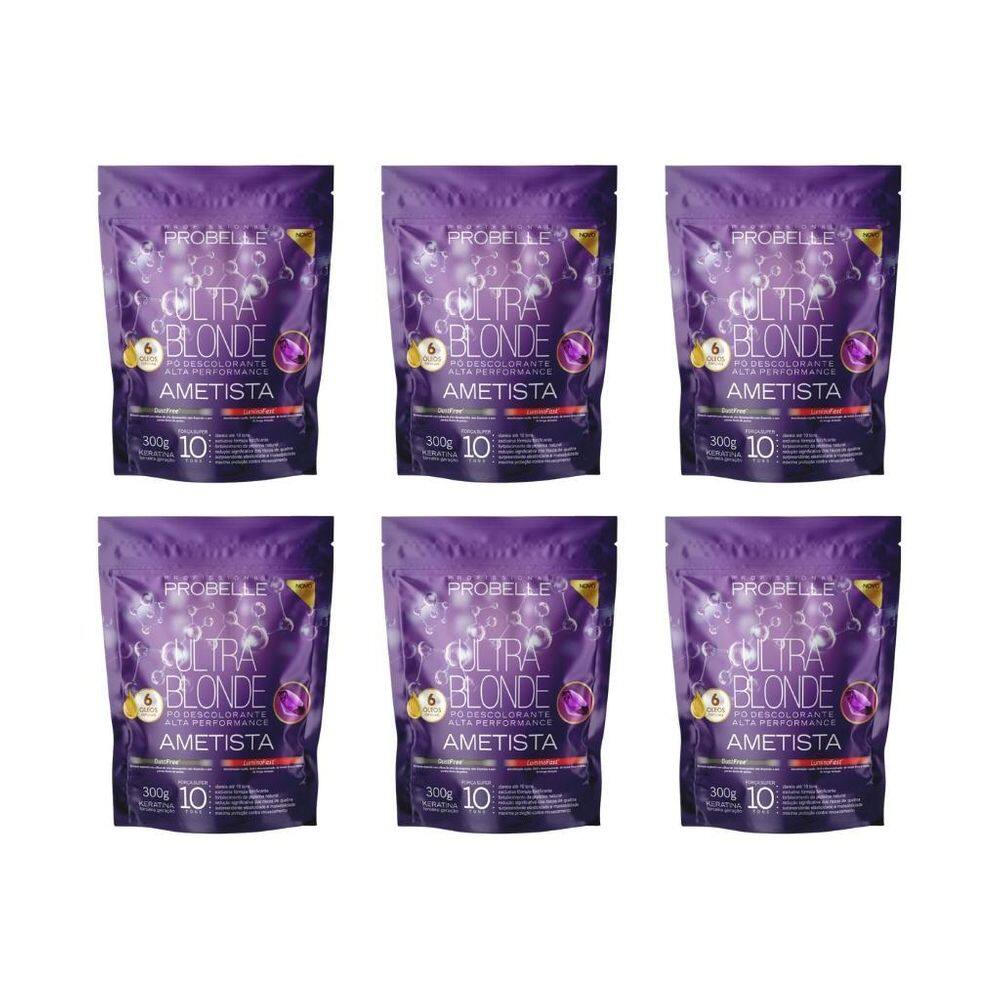 Po Descolorante Probelle 300G Ametista - Kit Com 6Un