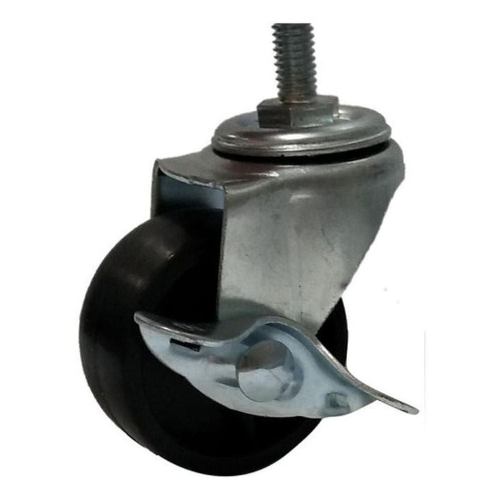 2 Kits 4 Rodízio Giratório Pp Rodinha 50Mm 120Kg