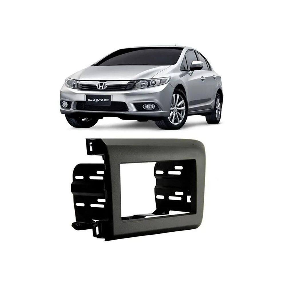 Moldura Painel Dvd 2 Din Honda New Civic 2012 À 2016