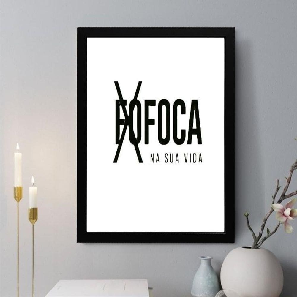 Quadro Decorativo Fo Foca Na Sua Vida 24X18Cm