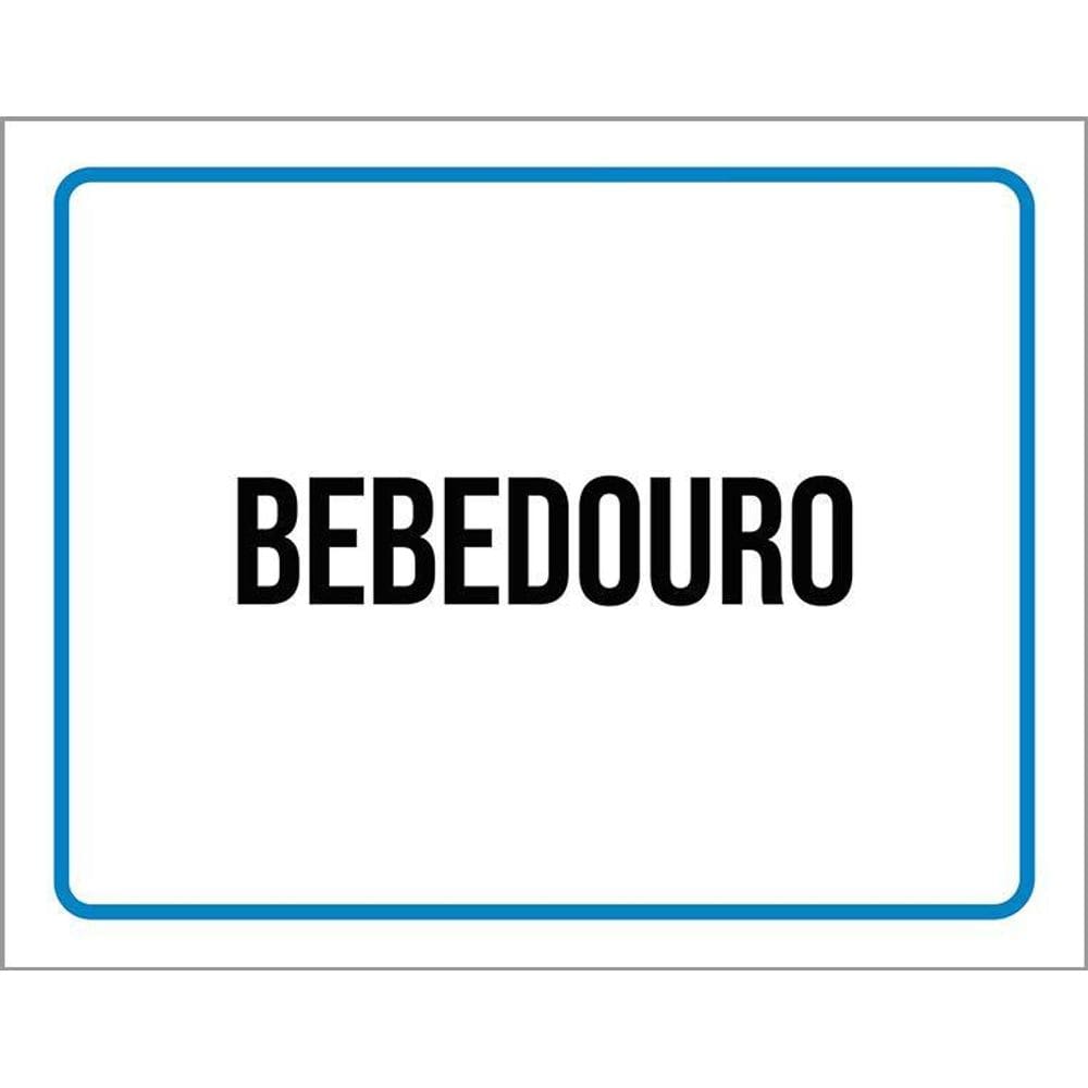 Kit 3 Placas Ambiente Sinalização Setor Bebedouro