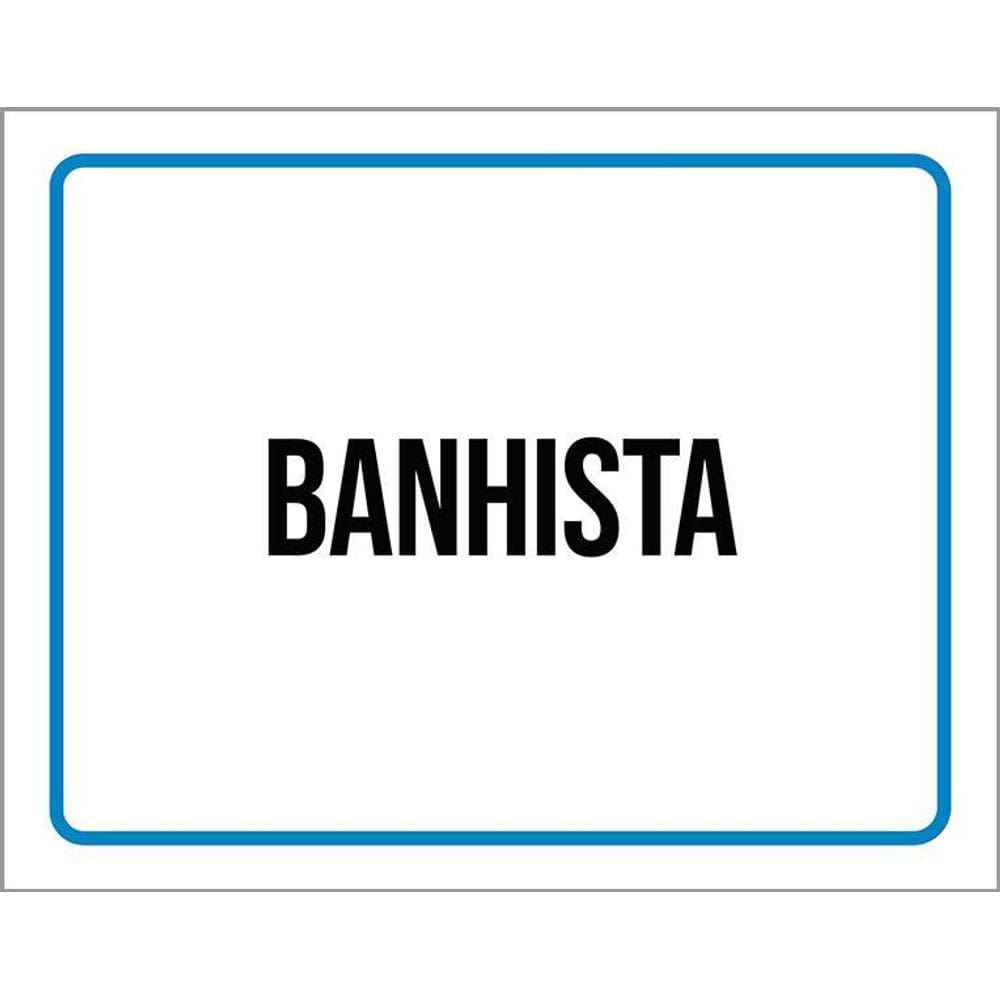 Kit 3 Placas Ambiente Sinalização Setor Banhista