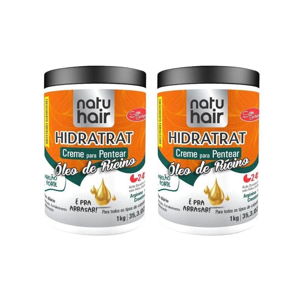 Creme Para Pentear Natuhair 1K Oleo De Ricino - 2Un