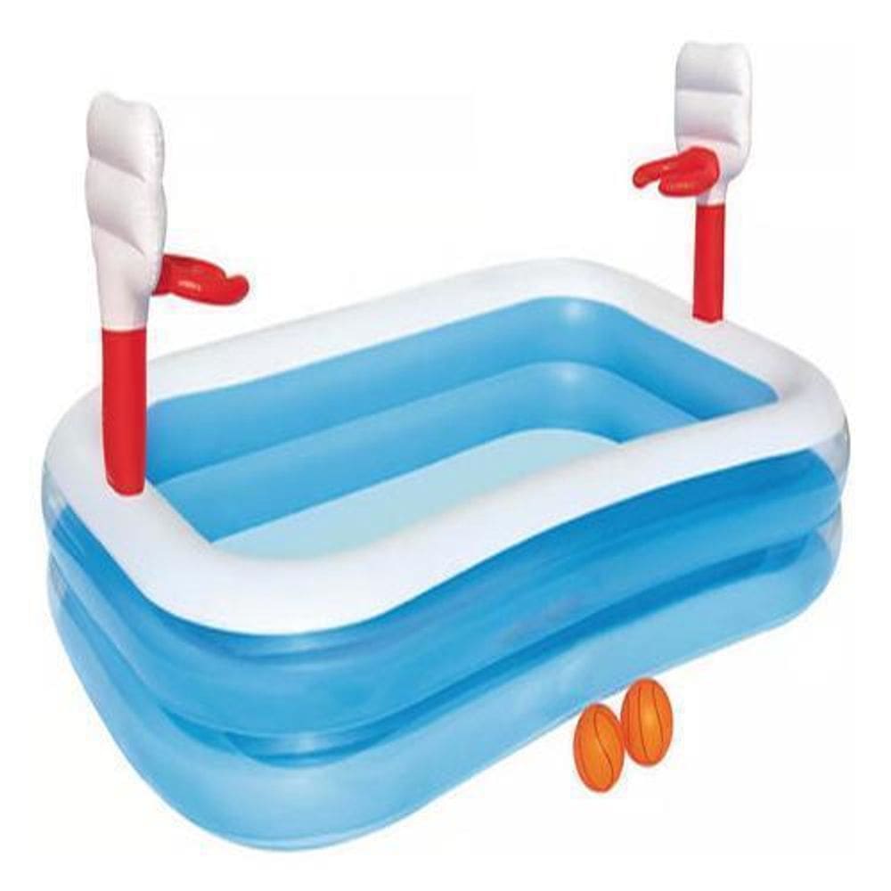 Piscina Inflavel Basquete Cestos E Bolas 251X168Cm Bestway
