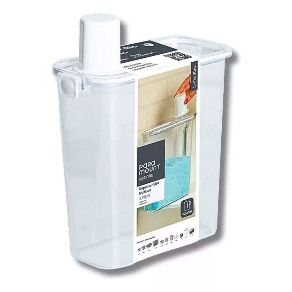 Dispenser Lavanderia Sabao Amaciante Slim Multiuso 3390Ml